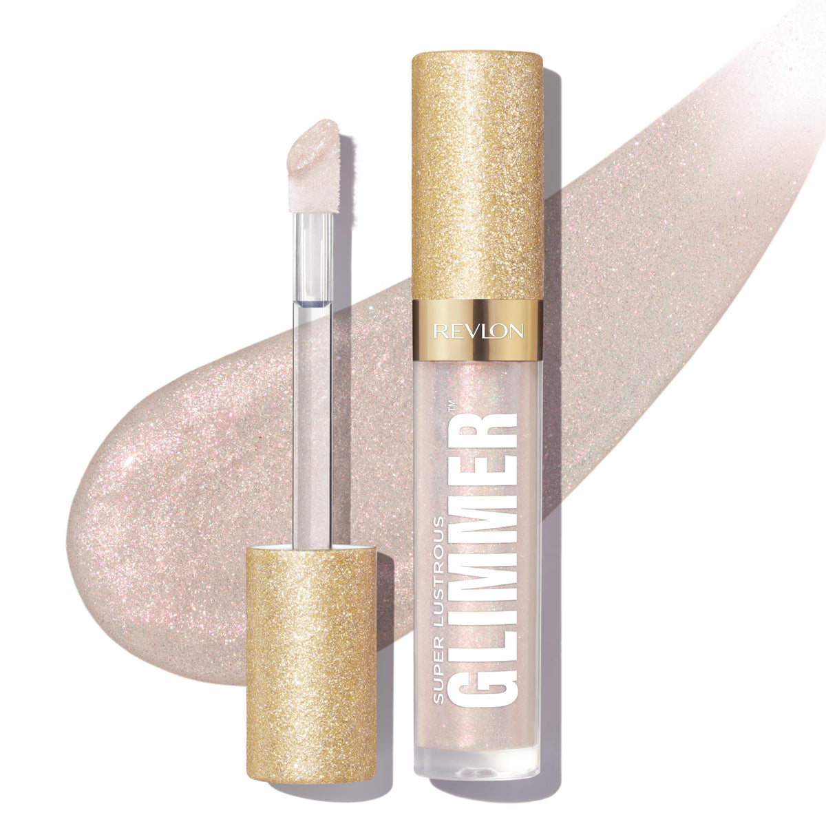 REVLON front packaging showing gloss tube and shade for clear product view
