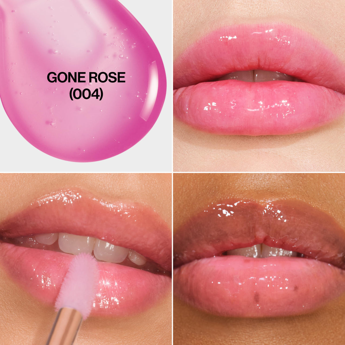 REVLON close-up plush applicator delivering precise, even lip oil application