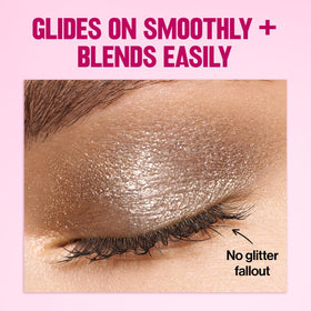REVLON Glimmer Liquid Shadow close-up pearl effect emphasizing multidimensional reflective shine
