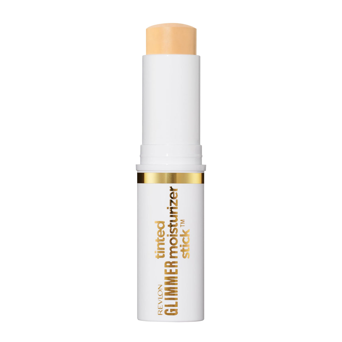 Revlon glimmer stick front packaging shows compact, travel-friendly design and glow