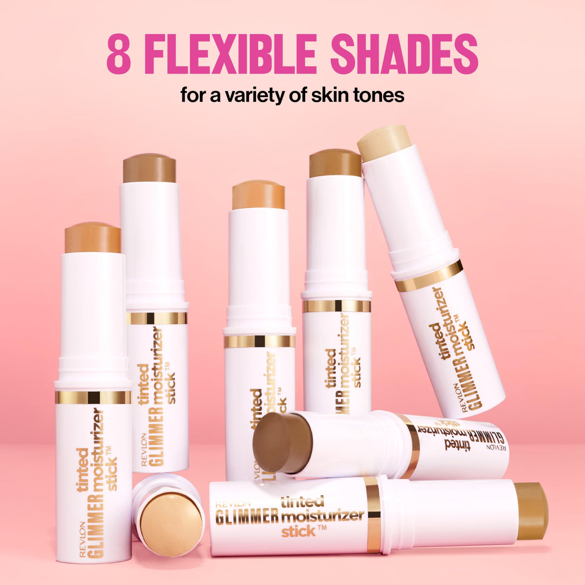 Revlon glimmer stick with squalane graphic illustrating hydrating, plumping ingredient
