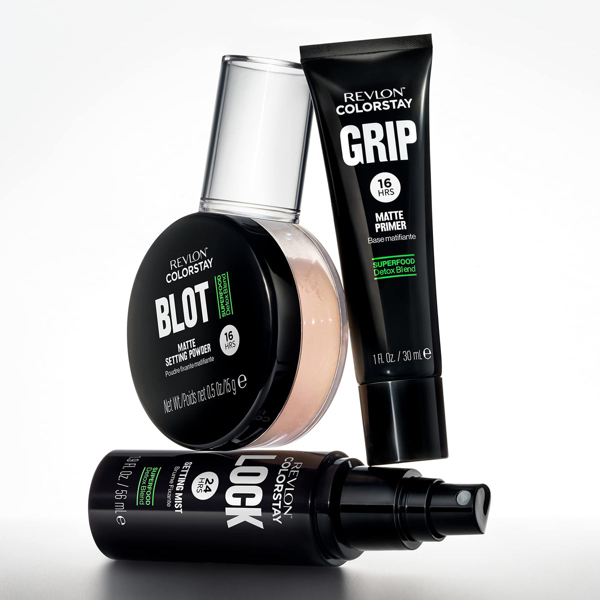 Revlon ColorStay GRIP primer on vanity scene suggesting daily protection