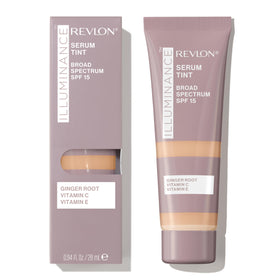 Revlon Illuminance front bottle 317 Tan Sand showing sleek packaging and shade
