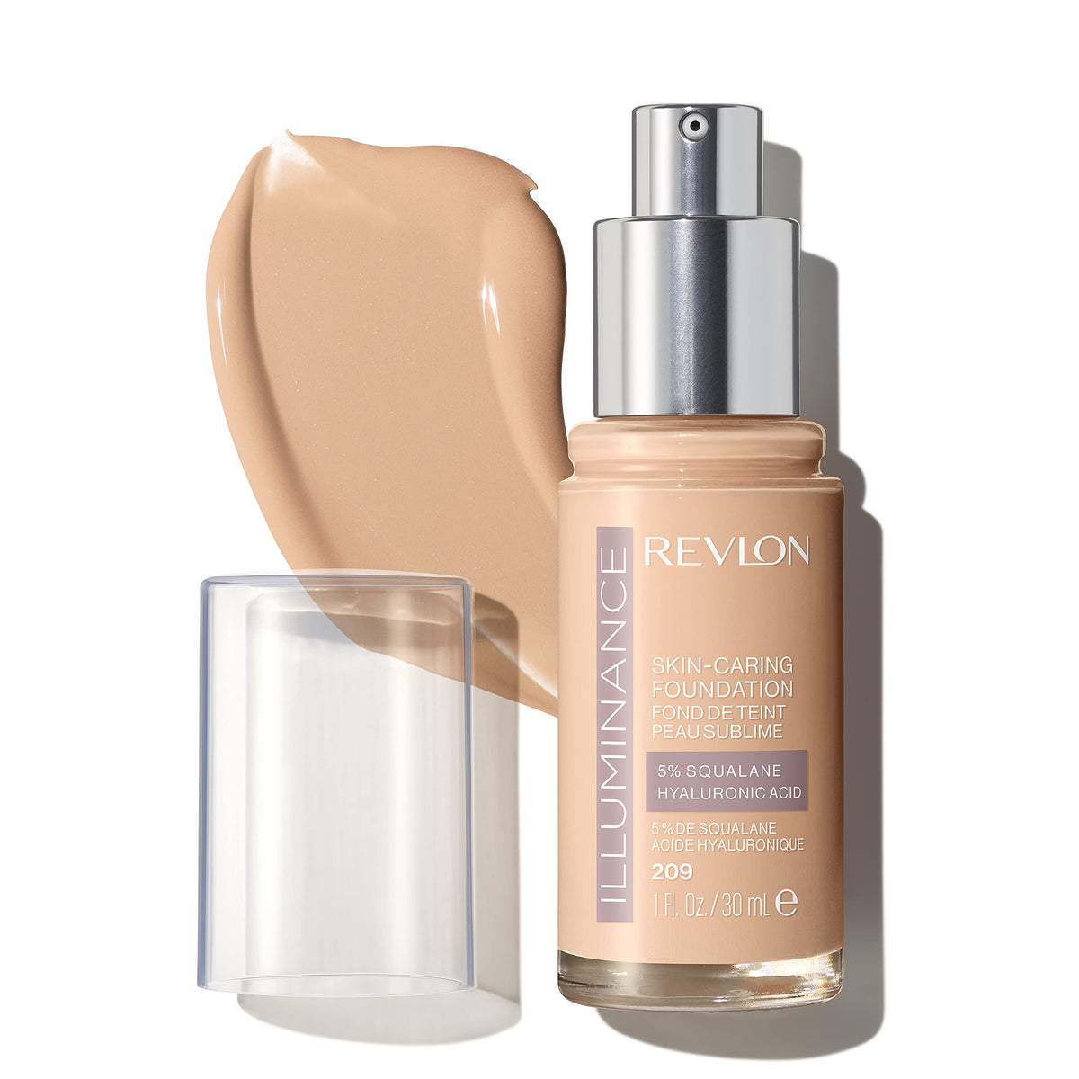Revlon front packaging showing bottle and label, clear product identity and benefit