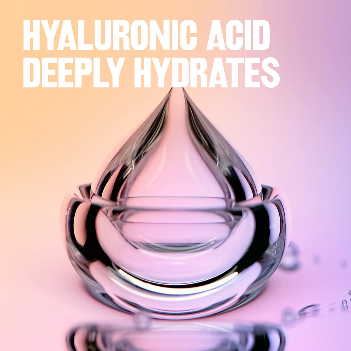 Revlon Illuminance ingredients close-up highlighting hyaluronic acid and squalane benefit