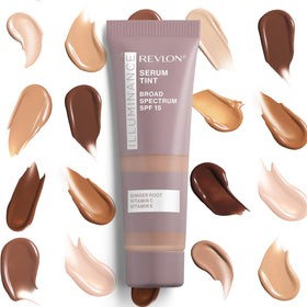 Revlon Illuminance in a morning routine scene conveying radiant, everyday wear