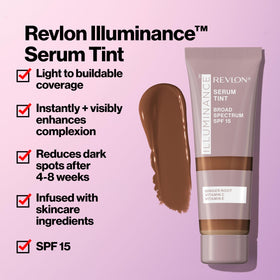 Revlon Illuminance texture close-up highlighting hydrating, lightweight formula