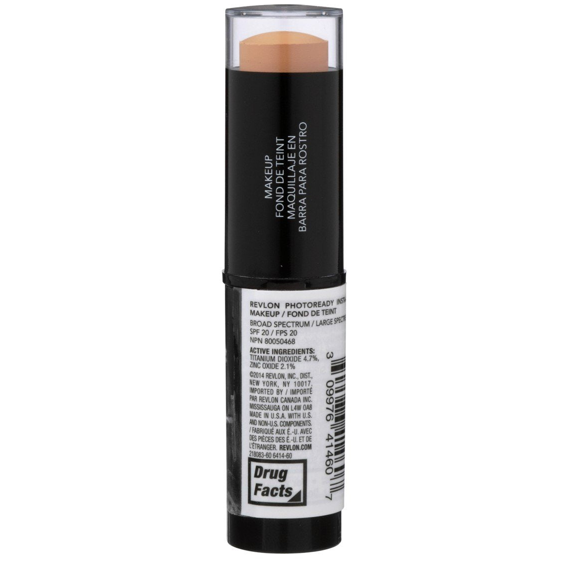 Revlon stick being applied to cheek demonstrating quick touch-up benefit