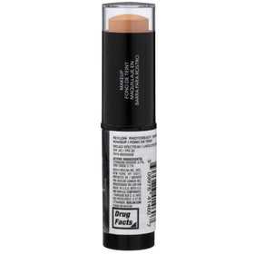 Revlon stick being applied to cheek demonstrating quick touch-up benefit