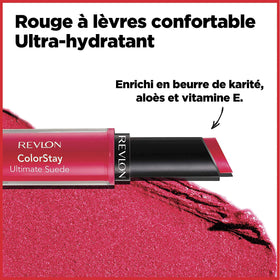 REVLON lipstick in evening outfit setting illustrating longwear performance for nights out