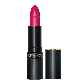 Revlon lipstick front packaging showing shade and luxurious tube benefit
