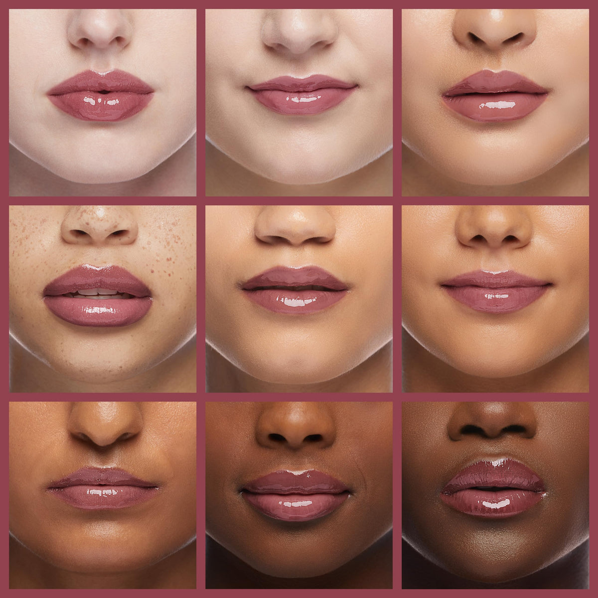 Revlon ColorStay Overtime applicator close-up demonstrating rich Infinite Raspberry pigment and glossy finish