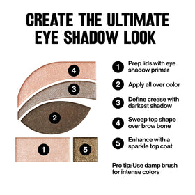 Revlon applied on eye showing smoky gray shimmer for dramatic definition