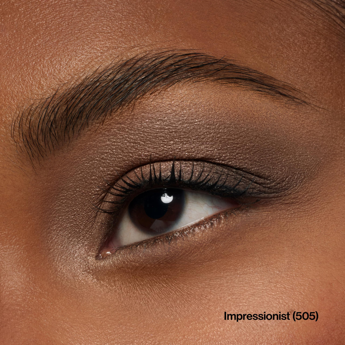Revlon close-up texture of shimmery shade highlighting blendable pigment