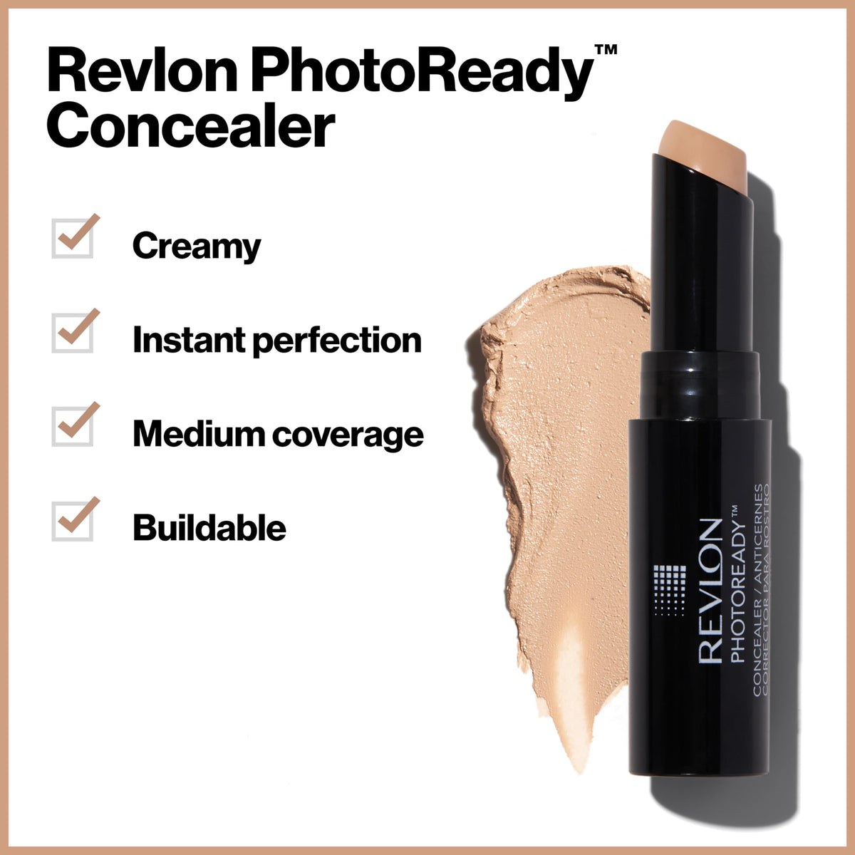 Revlon PhotoReady angled tip close-up for precise application benefit