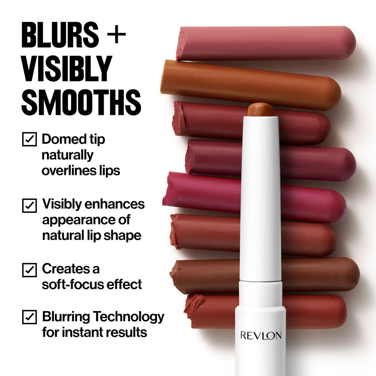 REVLON PhotoReady liner beside a ruler for scale indicating compact size and travel-friendly convenience