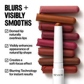 REVLON PhotoReady liner beside a ruler for scale indicating compact size and travel-friendly convenience