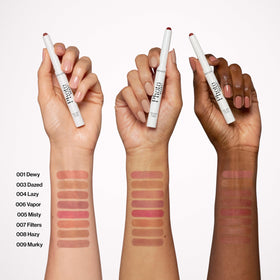 REVLON PhotoReady liner used in a selfie-style lifestyle shot showing camera-ready, smoother-looking lips