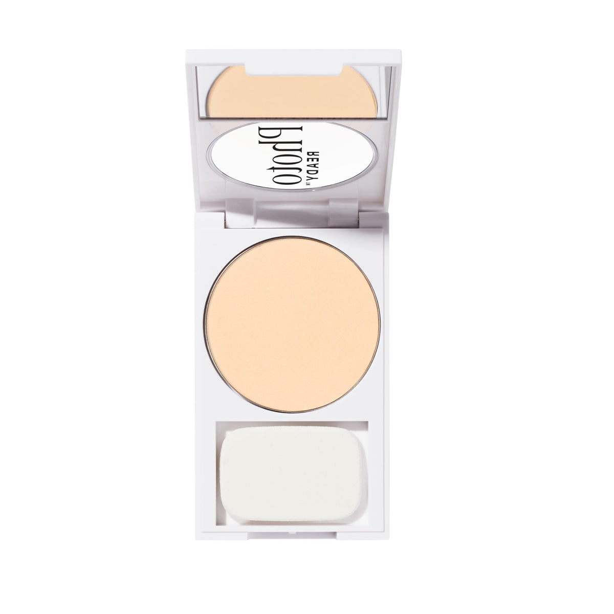 Revlon PhotoReady applied on cheek as touch-up showing matte luminous result