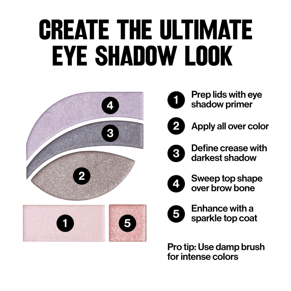 REVLON on-model eye makeup look showcasing purple palette result for wearable glam