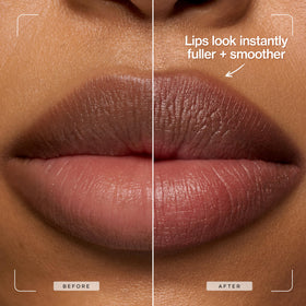 REVLON PhotoReady before and after overlined lips highlighting fuller-looking effect