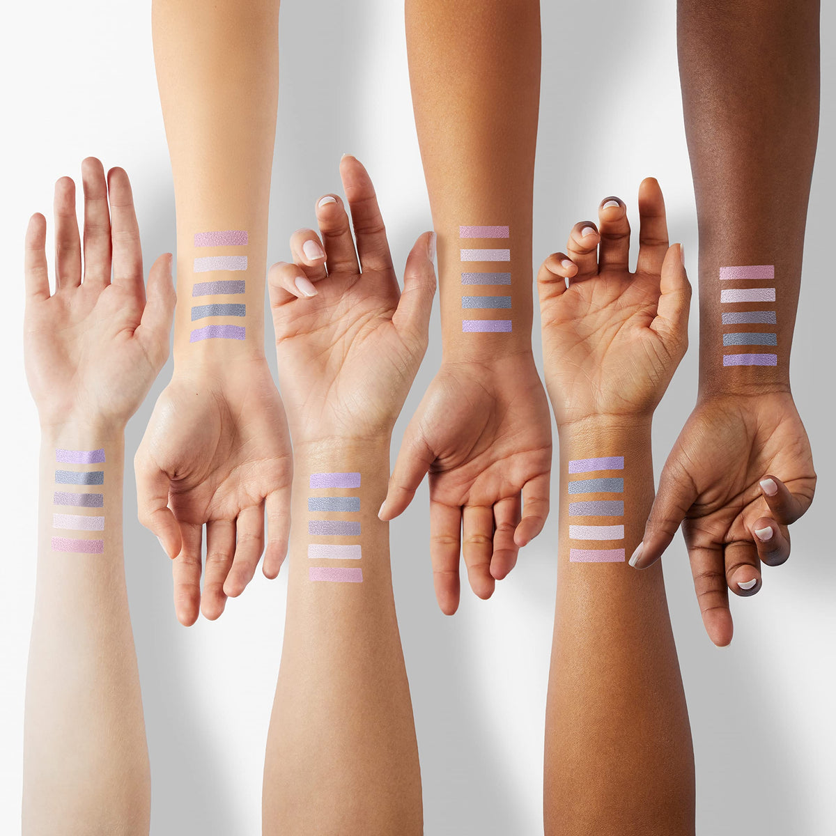 REVLON texture swatches wet and dry demonstrating adjustable intensity and color payoff