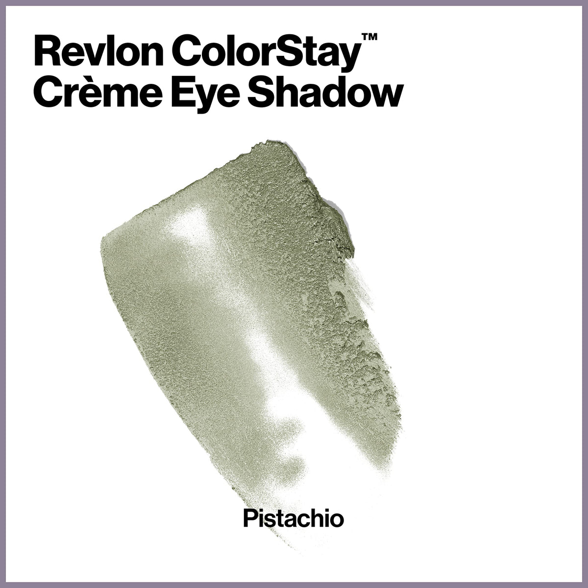 Revlon pistachio cream texture close-up highlights smooth, blendable formula