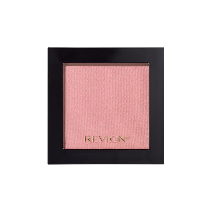 Revlon powder blush front compact showing Rosy Rendezvous color and easy access