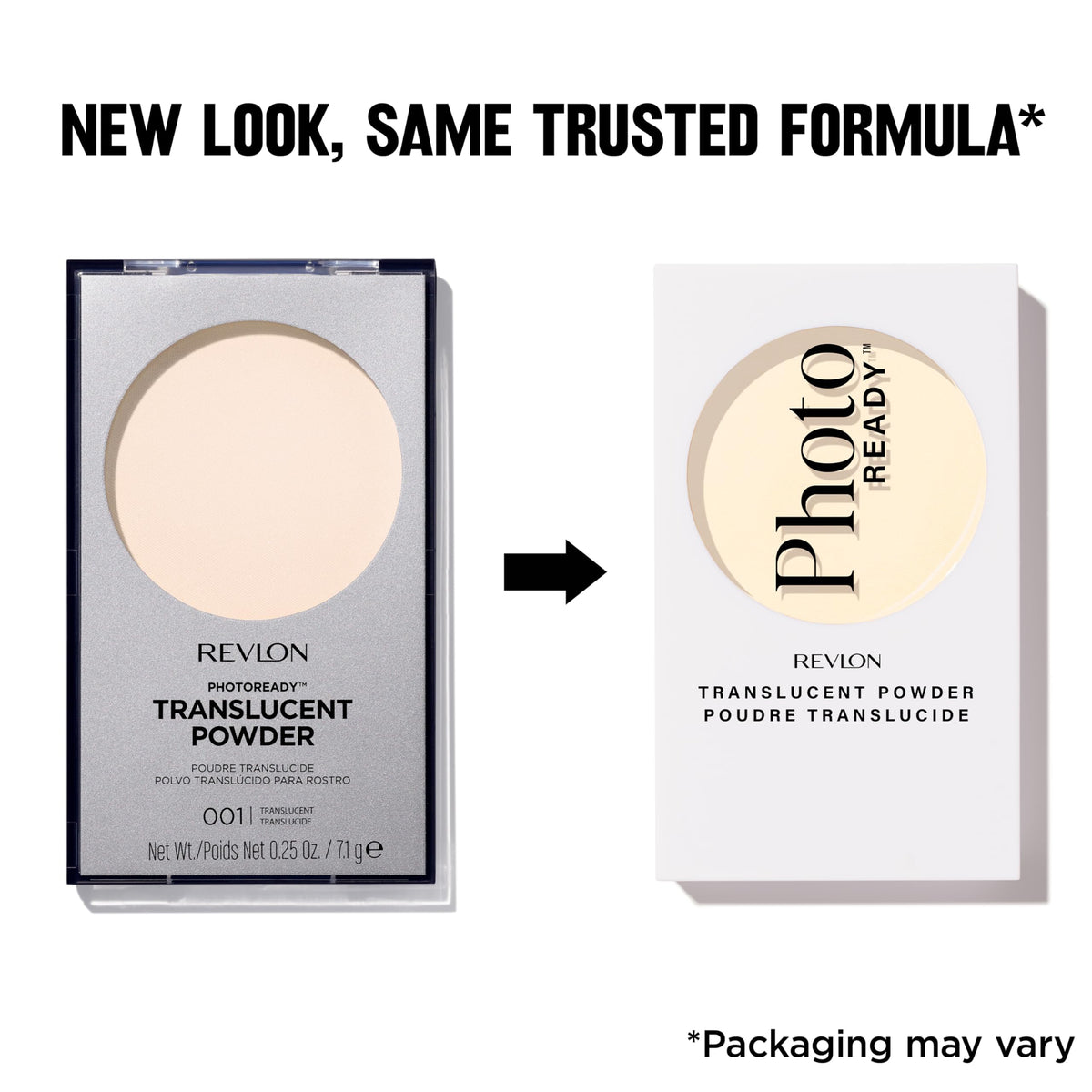 Open Revlon compact with small brush displaying on-the-go touch-up convenience