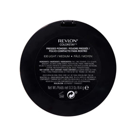 Revlon pressed powder inside a makeup bag showing on-the-go shine control benefit