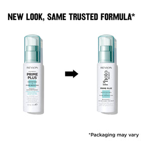 Revlon primer application on model T-zone demonstrating reduced shine and smoother makeup