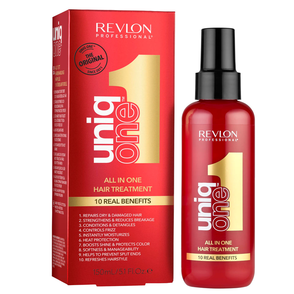 REVLON PROFESSIONAL front packaging showing 150ml bottle and benefits