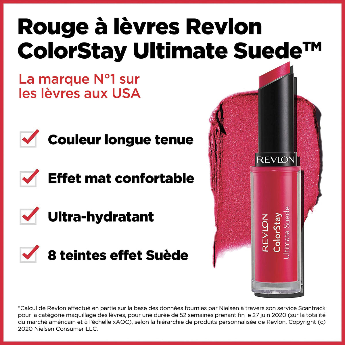 REVLON tube in hand for scale to show compact 0.09 oz size and travel-friendly benefit