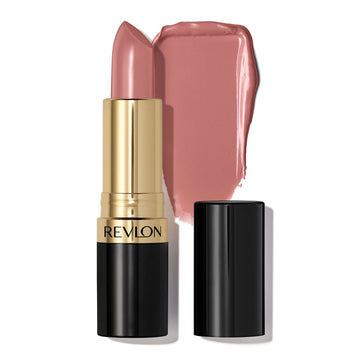 Revlon lipstick front view showing twist-up tube and polished finish for easy use