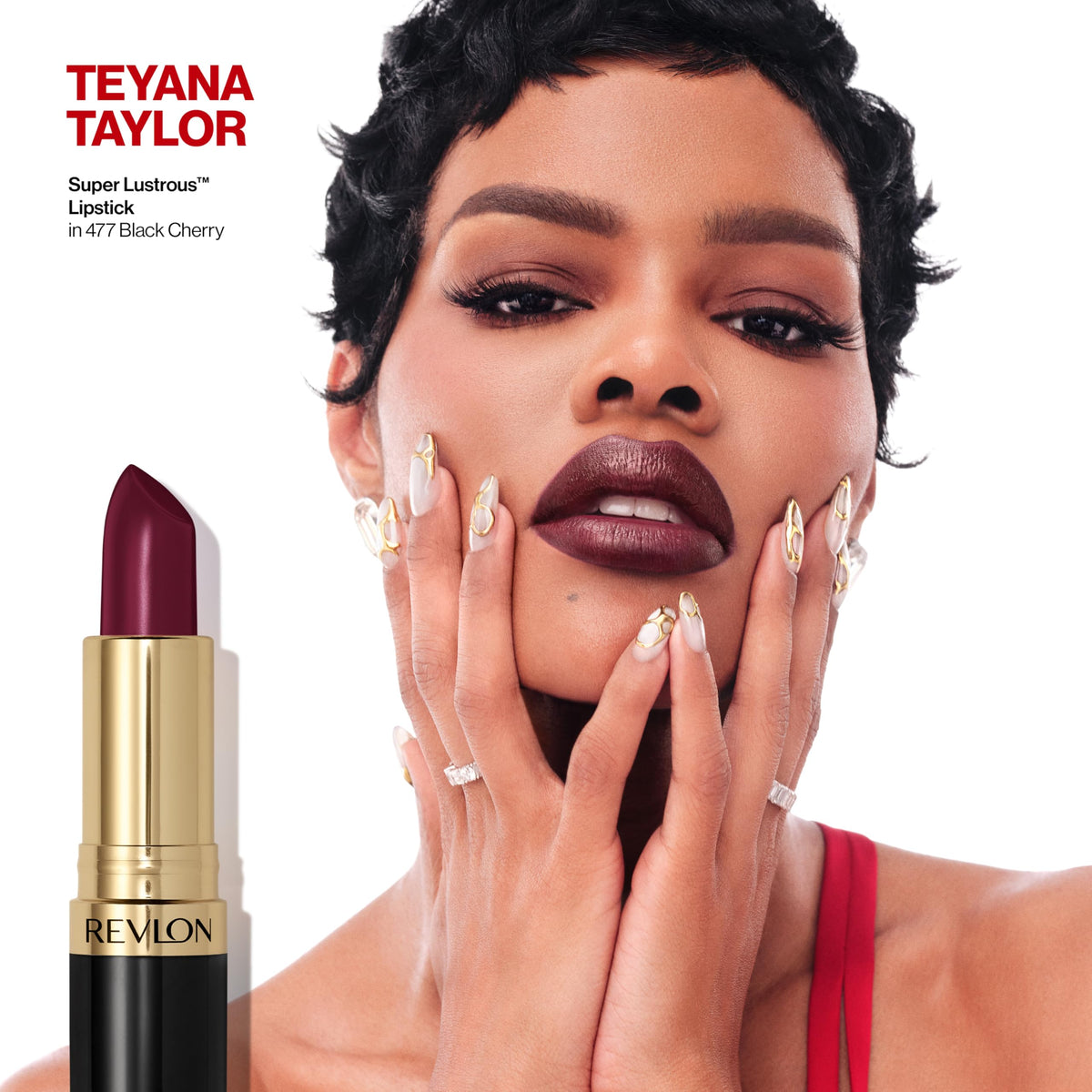 Revlon lip swatches of Plumalicious on forearm showing rich pigment payoff