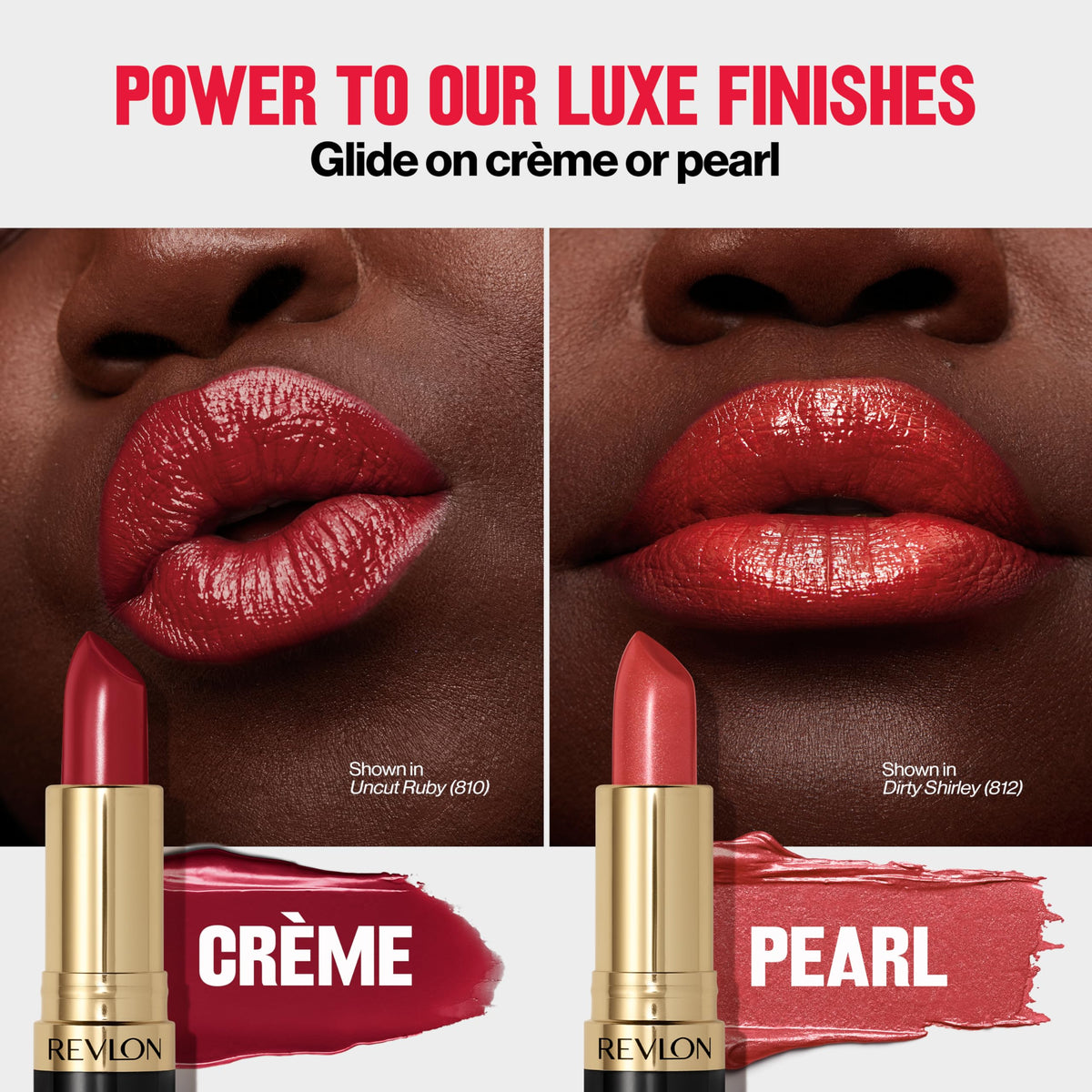Revlon lipstick in makeup kit flatlay showing how it pairs with everyday products