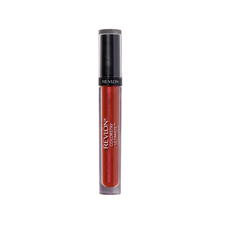 Revlon ColorStay front packaging showing shade Top Tomato and benefits