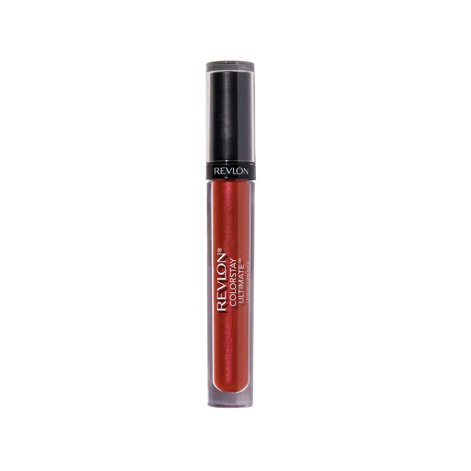 Revlon ColorStay front packaging showing shade Top Tomato and benefits