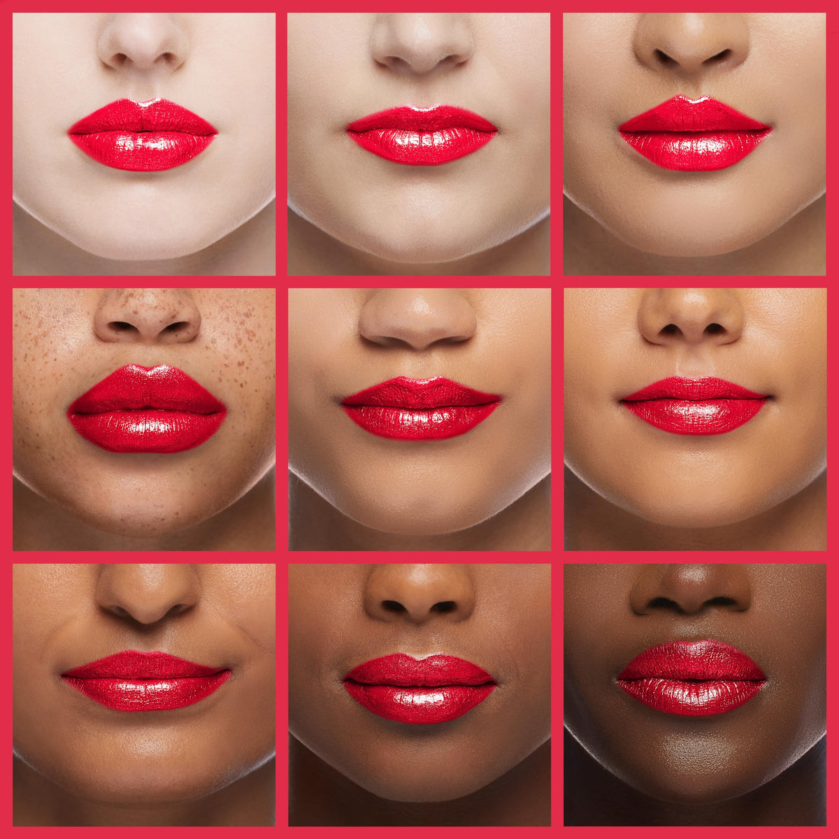 Revlon ColorStay on lips demonstrating longwear satin finish and coverage