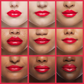 Revlon ColorStay on lips demonstrating longwear satin finish and coverage