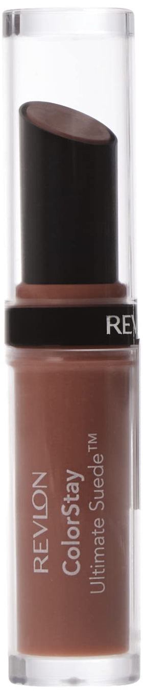 REVLON close-up open bullet showing creamy suede tip for smooth application