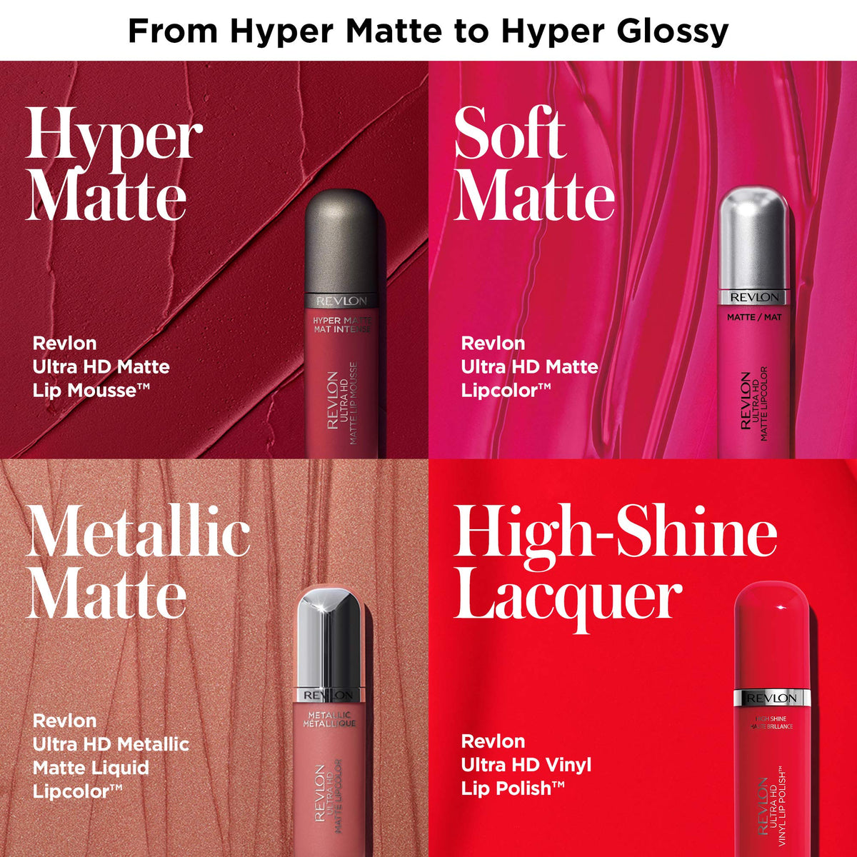 Revlon Ultra HD Matte Lipcolor with box to show 0.2 oz size and travel-friendly scale