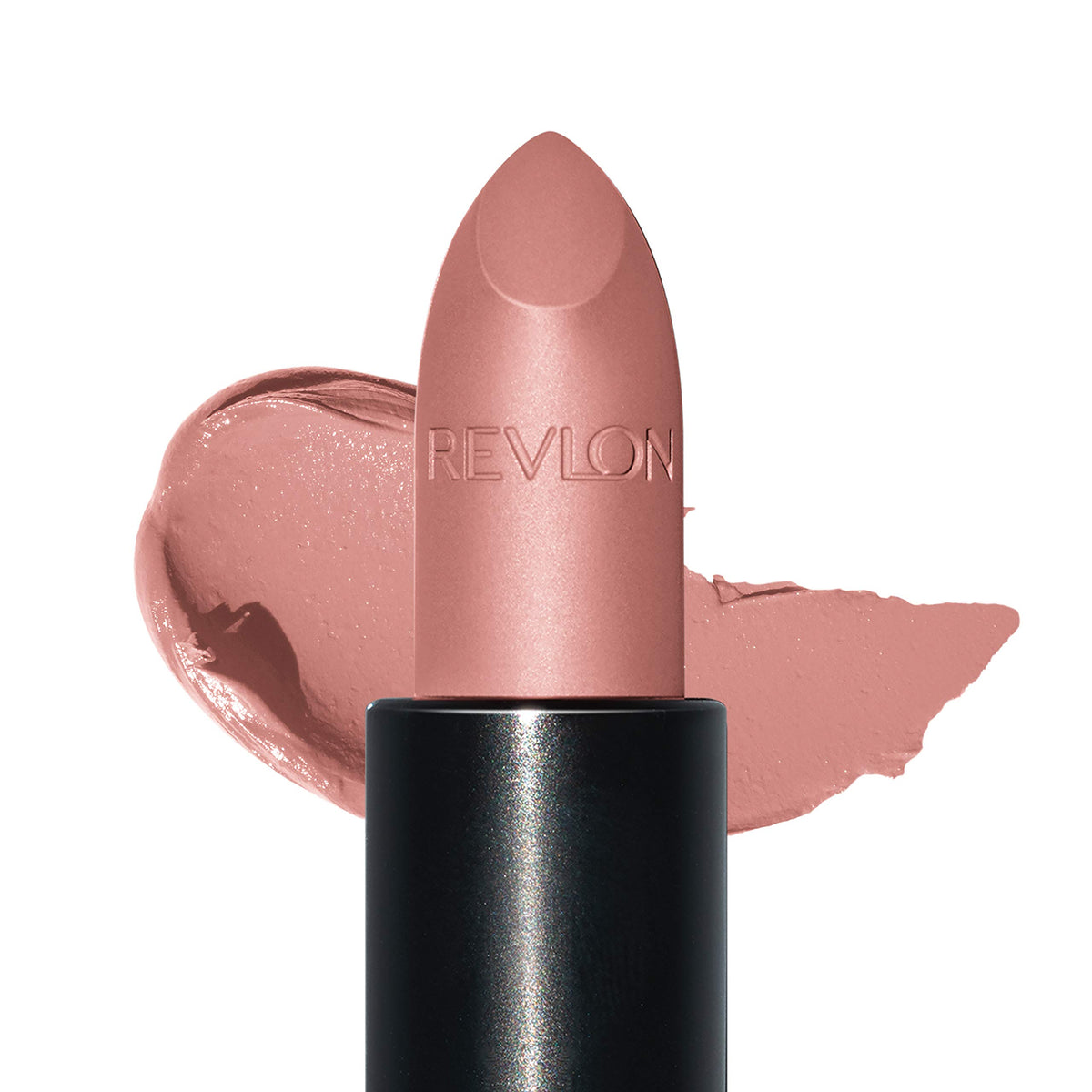 Revlon lipstick bullet embossed close-up highlighting texture and precise application benefit enhanced control