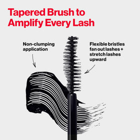 Revlon wand fibers texture showing cling for extension-like length
