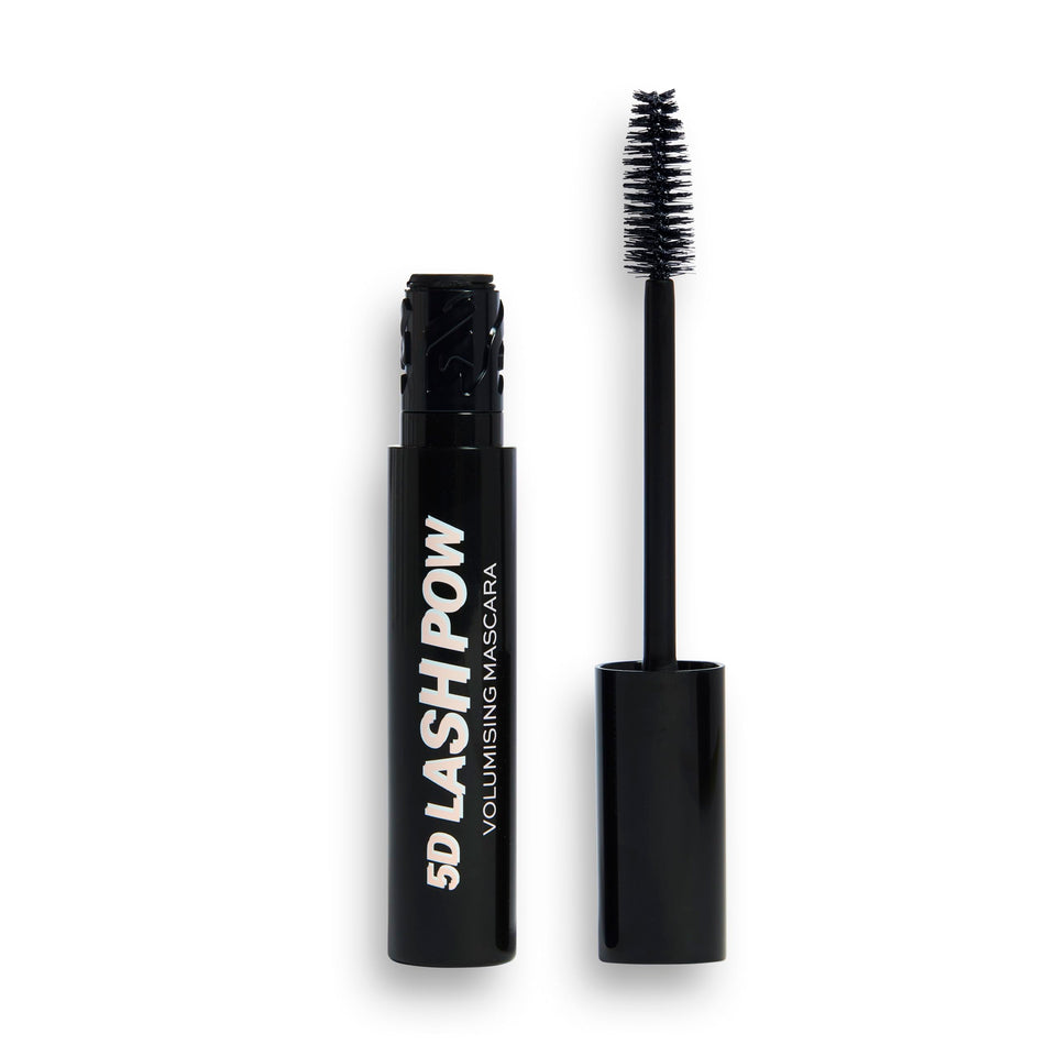 Revolution brush-and-tube front view showing sleek packaging and bold black finish benefit