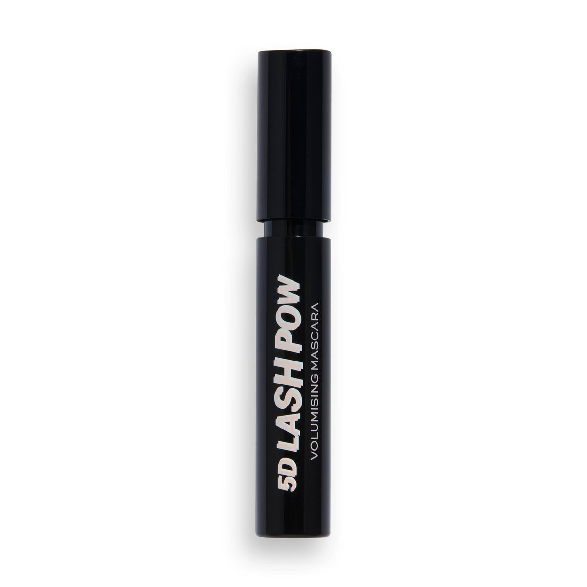 Revolution mascara tucked in a handbag lifestyle shot for on-the-go quick-application benefit