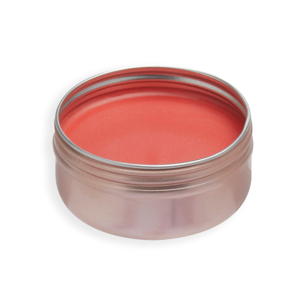 Revolution Balm Glow close-up on cheeks showing natural peach flush and dewy glow