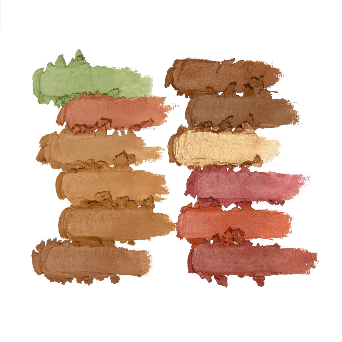 Revolution Beauty London arm swatches showing medium shades for easy shade selection