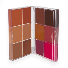 Revolution Beauty London lifestyle flatlay showing versatile multi-use kit benefit