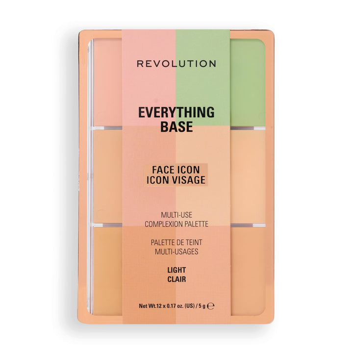 Revolution Beauty compact front view showing sleek portable design and convenience